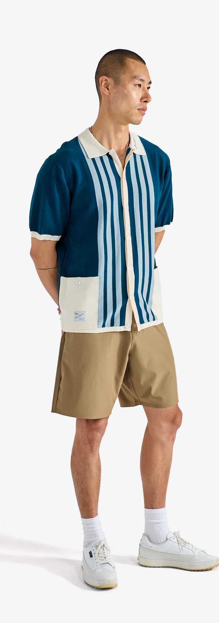 GABBIANO KNIT BUTTON UP