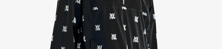 ARSHAM MONOGRAM QUARTER ZIP