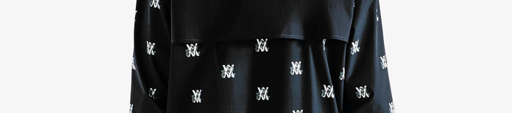 ARSHAM MONOGRAM QUARTER ZIP