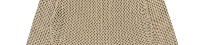 PIGMENT DYED FISHNET SWEATER