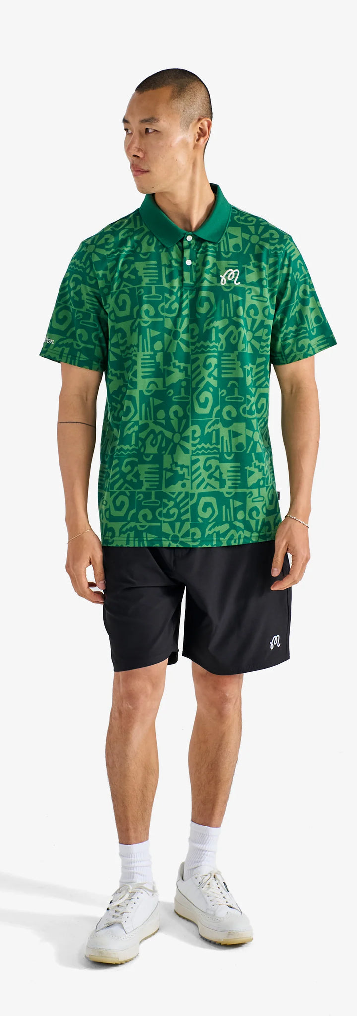 MEZZO PERFORMANCE PIQUE PRINTED POLO