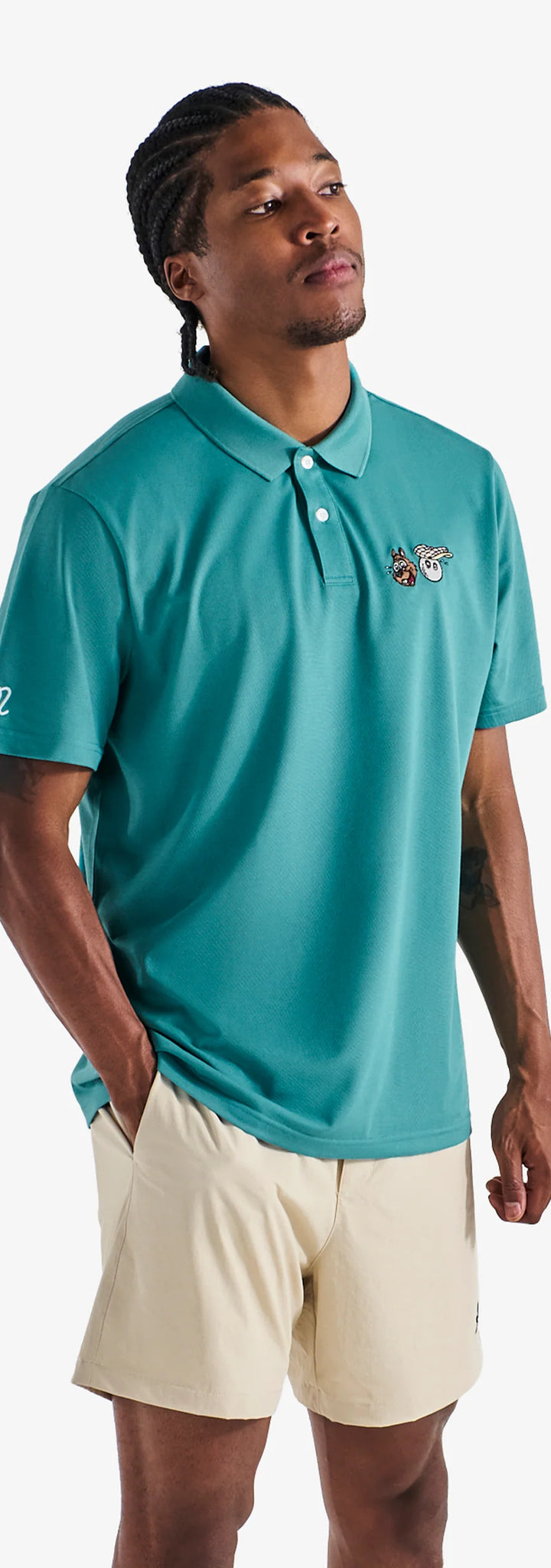 TWO MAN SCRAMBLE PIQUE POLO