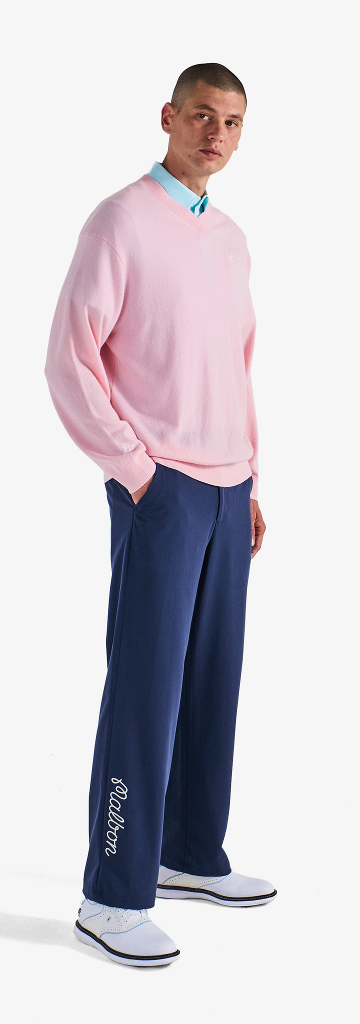 JESPER PARNEVIK V NECK MERINO WOOL SWEATER