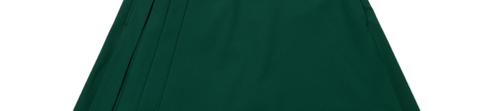 PARTIALLY PLEATED LETTERING SKIRT