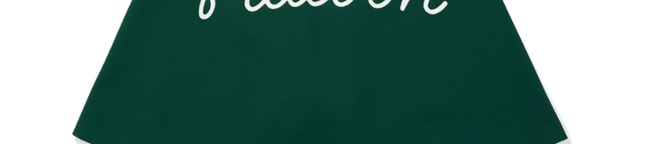 PARTIALLY PLEATED LETTERING SKIRT