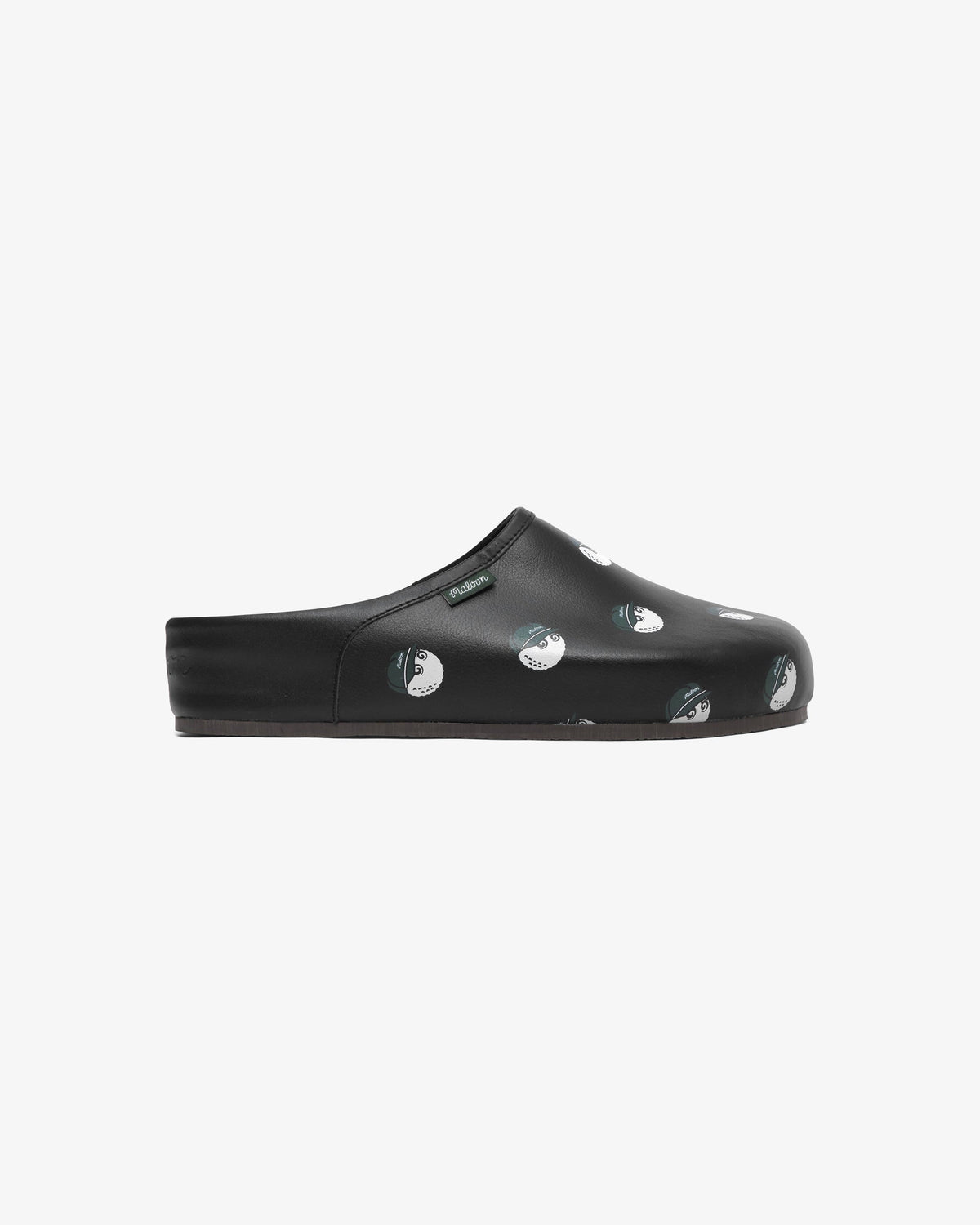 Malbon‎ Resort Clog Slide Black Leather Men\'s Golf Slippers Loafers Size US 12 Men main image 3